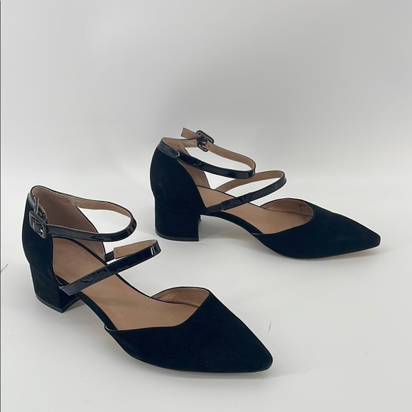 Anthropologie Shoes - Anthropologie Strappy Heels in Black Suede 9M S59